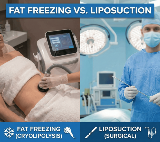 Fat Freezing vs. Liposuction